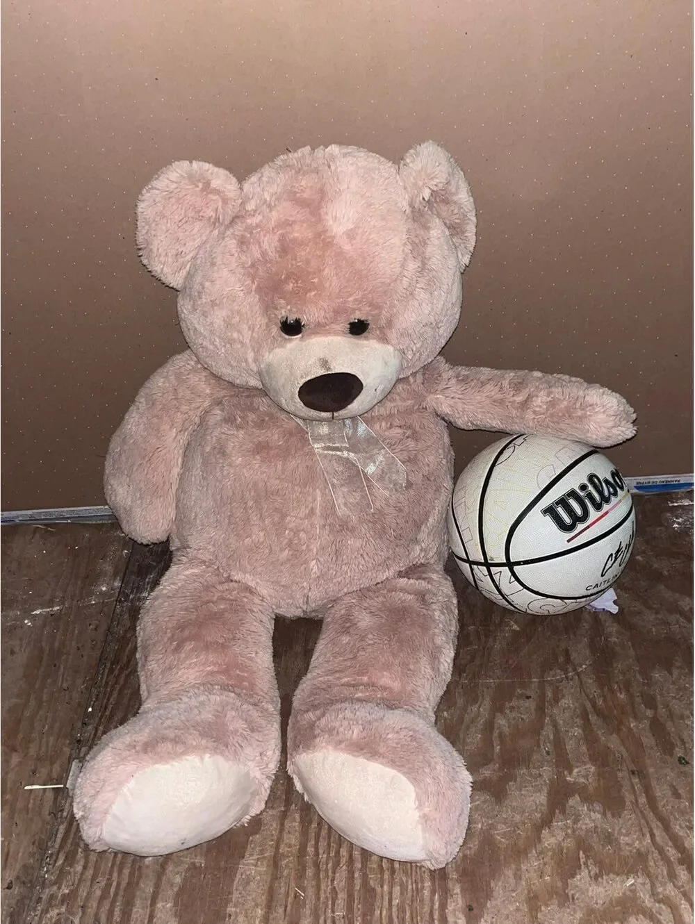 Large Soft Plush Teddy Bear with Bow